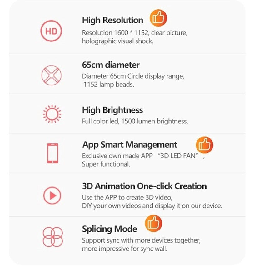 3D LED FAN Z3 (65CM)