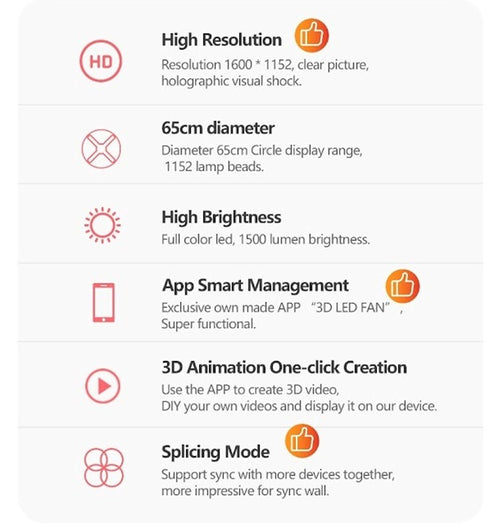3D LED FAN Z3 (65CM)