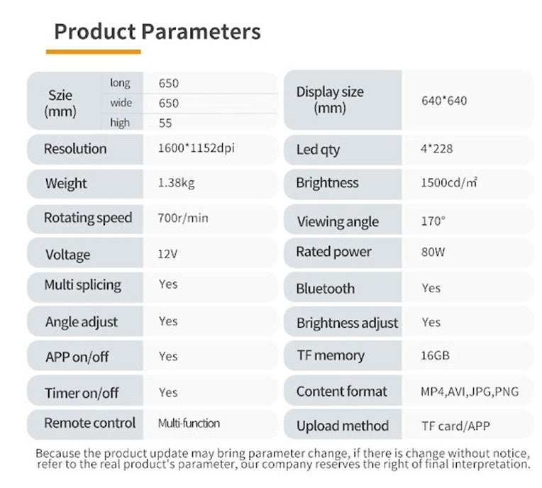3D LED FAN Z3 (65CM)