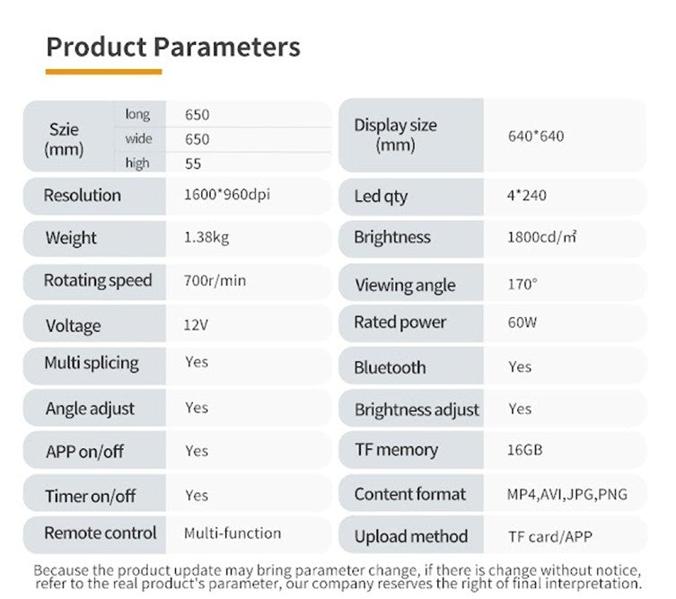 3D LED FAN Z3H (HD 65CM)