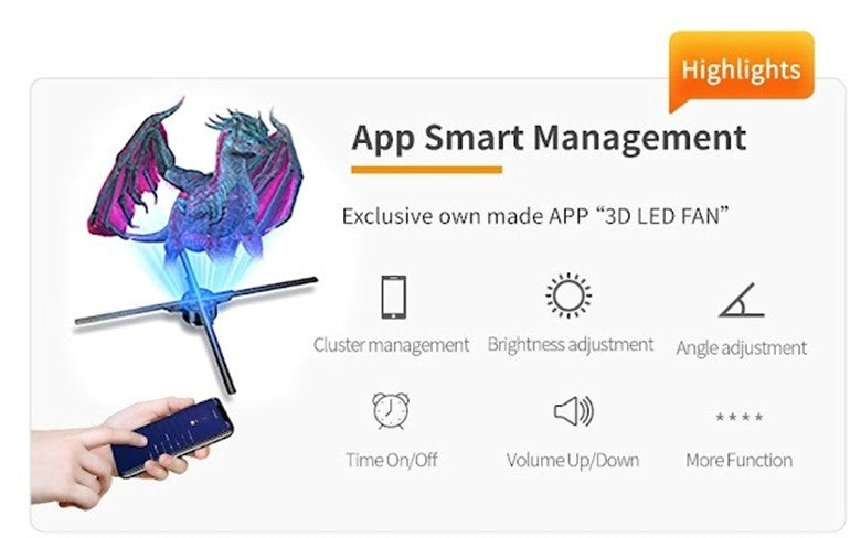 3D LED FAN Z3H (HD 65CM)