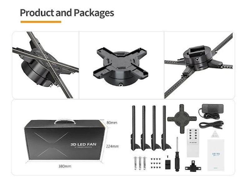 3D LED FAN Z7H ( HD 52CM)