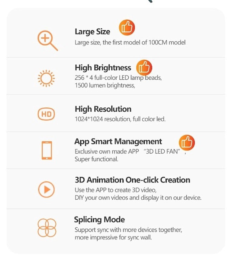 3D LED FAN Z5 (100CM)