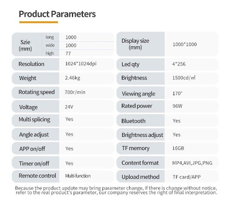 3D LED FAN Z5 (100CM)