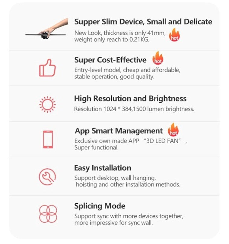 3D LED FAN Z2 (42CM)