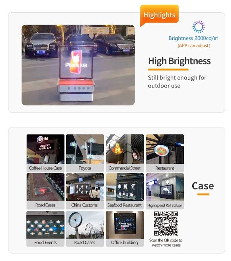 3D LED VENTOLA Z5S (HD 100CM)