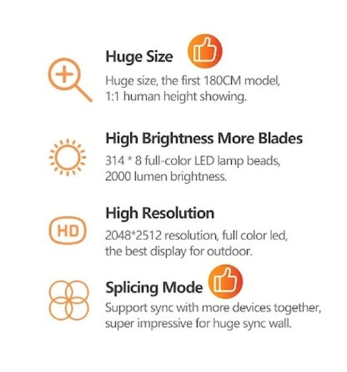 3D LED FAN Z200 (HD 180CM)