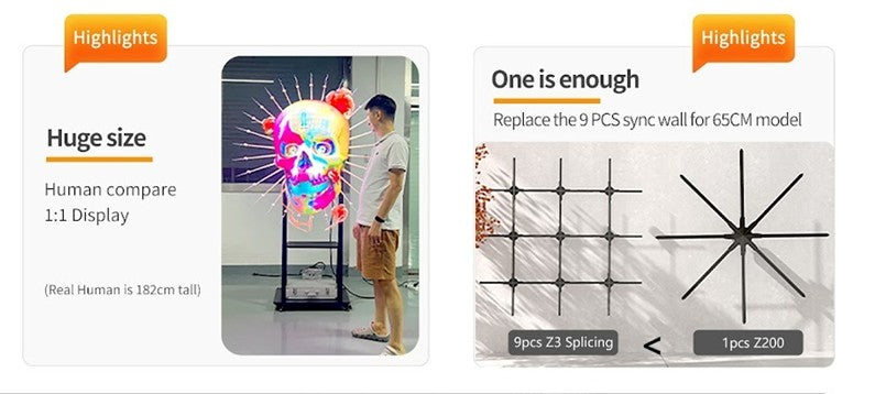 3D LED FAN Z200 (HD 180CM)