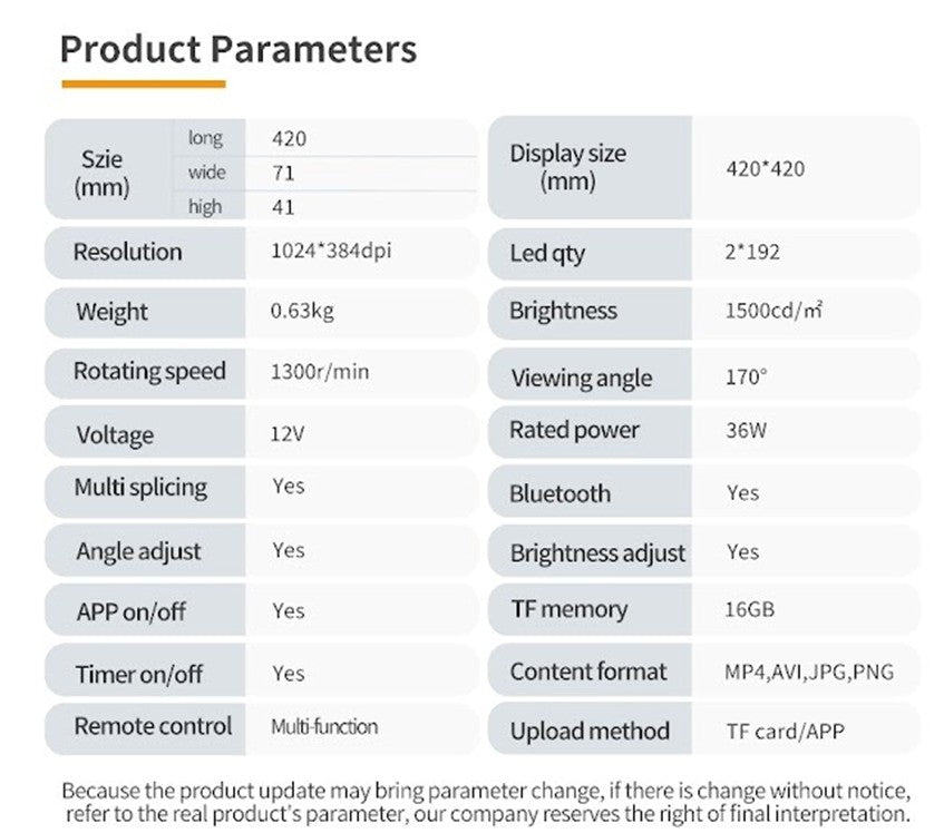 3D LED FAN Z2 (42CM)