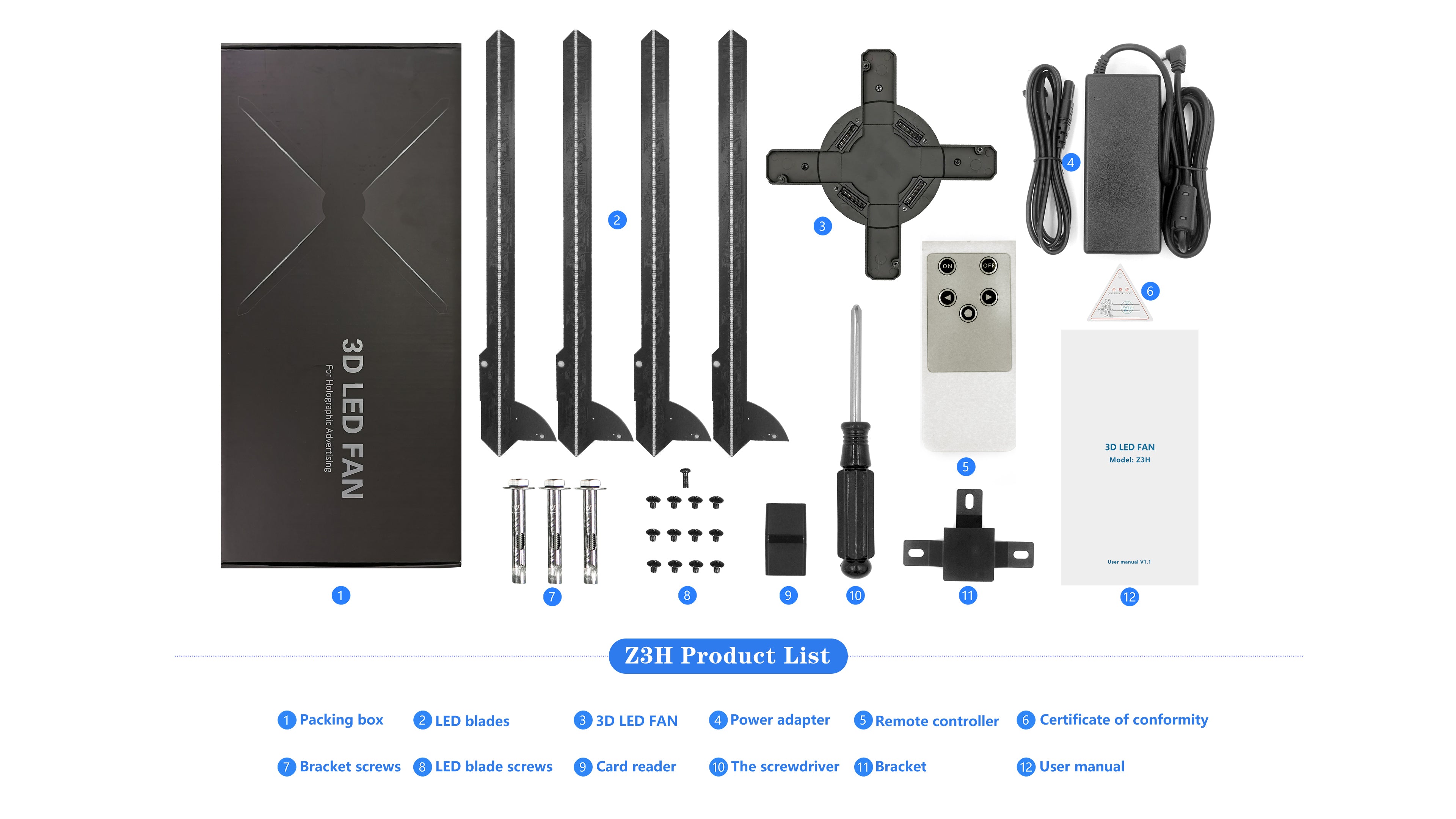 3D LED FAN Z3H (HD 65CM)